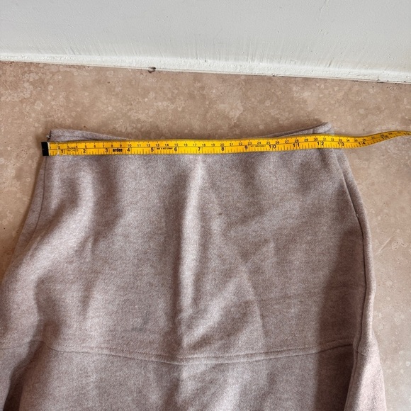 OGL Cashsoft Wool Like Flared Maxi Heather Oatmeal Beige Womens Size XS - Picture 8 of 16